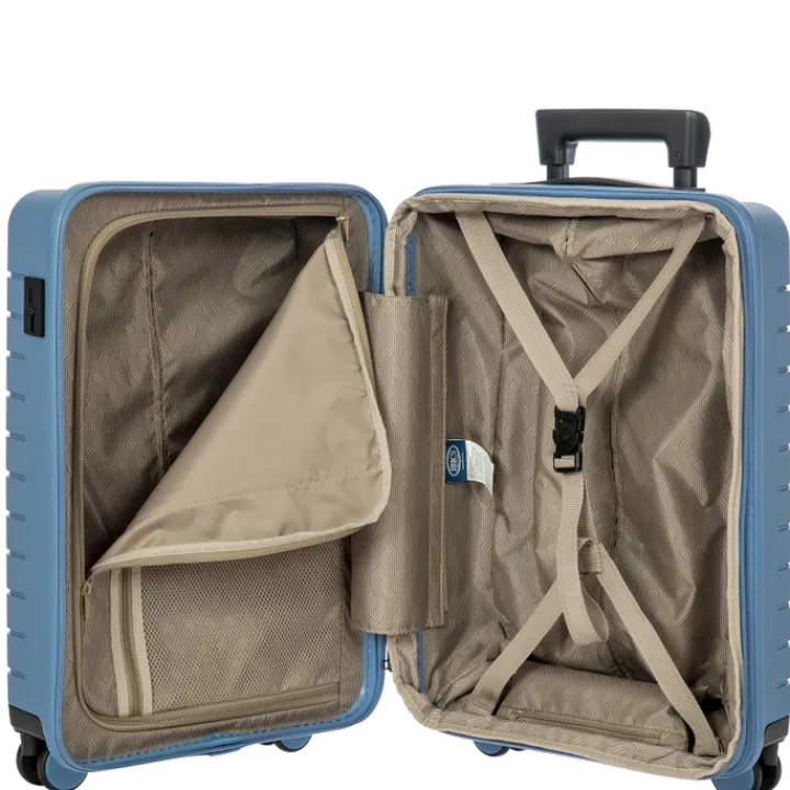 Transavia Trolleys|Handbagage Trolleys>Bric's Ulisse Trolley Expandable 55 grey blue