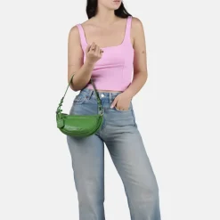Schoudertassen|Crossbody>Burkely Always Alyx Double Shoulderbag gummy green