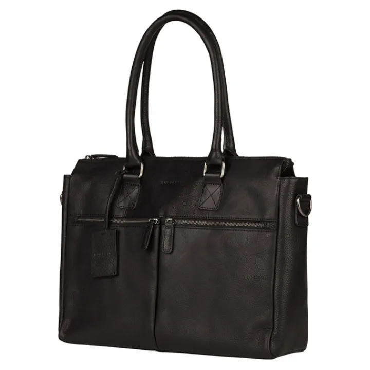 15.6 Inch Laptoptassen|Laptop Schoudertassen>Burkely Antique Avery Laptopbag 15.6" black
