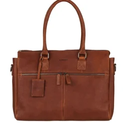 15.6 Inch Laptoptassen|Laptop Schoudertassen>Burkely Antique Avery Laptopbag 15.6" cognac
