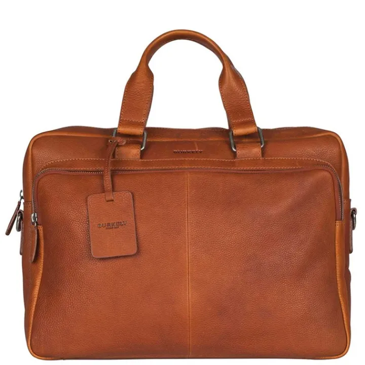 Aktetassen|Herentassen>Burkely Antique Avery Workbag 15.6" cognac