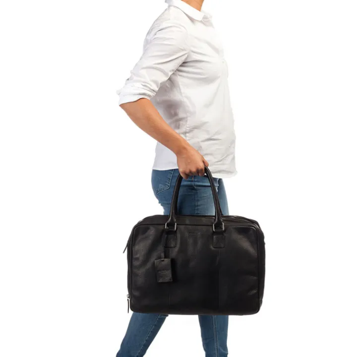 Herentassen|15.6 Inch Laptoptassen>Burkely Antique Avery Worker 15.6" black