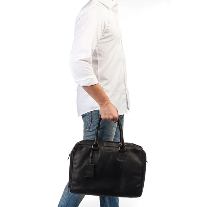 Herentassen|15.6 Inch Laptoptassen>Burkely Antique Avery Worker 15.6" black