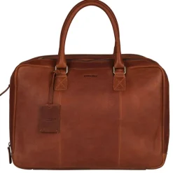 Herentassen|15.6 Inch Laptoptassen>Burkely Antique Avery Worker 15.6" cognac