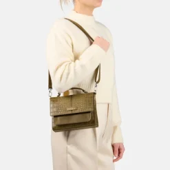 Schoudertassen|Handtassen>Burkely Cool Colbie Citybag Small olive