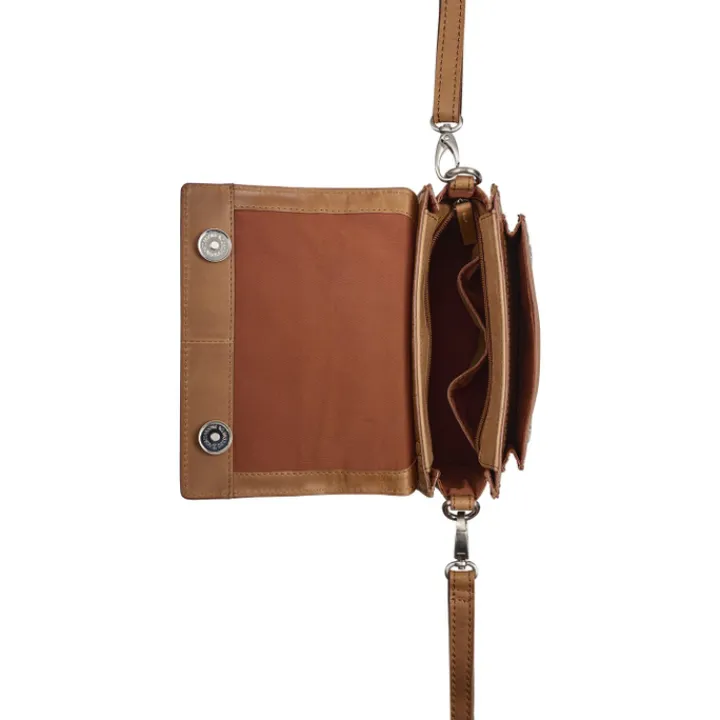 Schoudertassen|Handtassen>Burkely Cool Colbie Citybag Small cognac