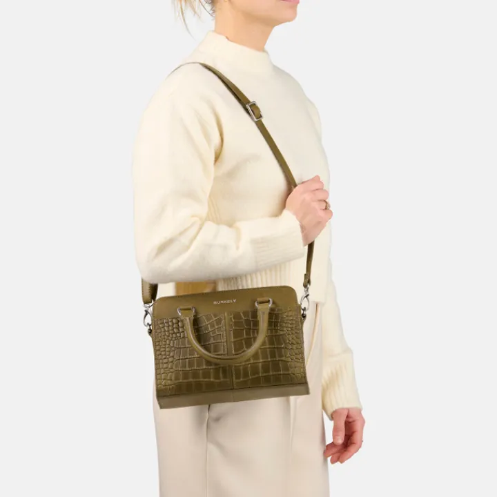 Schoudertassen|Handtassen>Burkely Cool Colbie Handbag Small olive