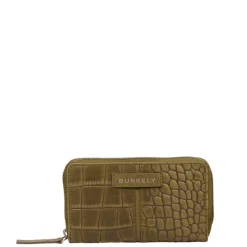 Mini Portemonnees|Kleine Portemonnees>Burkely Cool Colbie Medium Zip Around Wallet olive