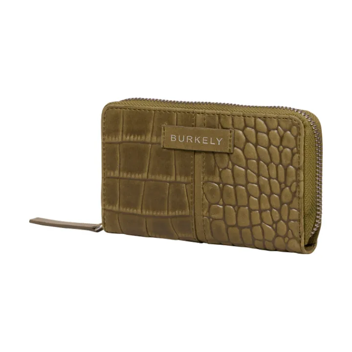 Mini Portemonnees|Kleine Portemonnees>Burkely Cool Colbie Medium Zip Around Wallet olive