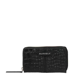 Mini Portemonnees|Kleine Portemonnees>Burkely Cool Colbie Medium Zip Around Wallet black