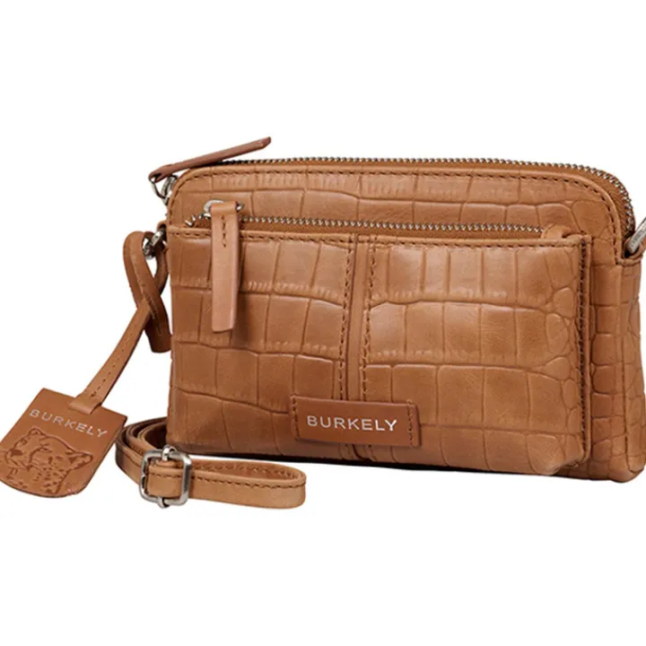 Schoudertassen|Crossbody>Burkely Cool Colbie Minibag colbie cognac