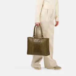 Shoppers|Schoudertassen>Burkely Cool Colbie Workbag 13.3" olive