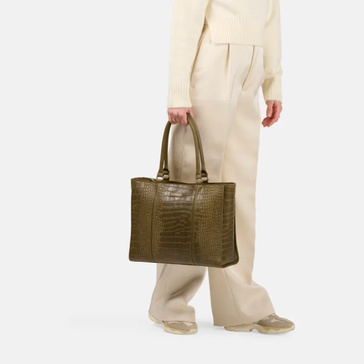 Shoppers|Schoudertassen>Burkely Cool Colbie Workbag 13.3" olive