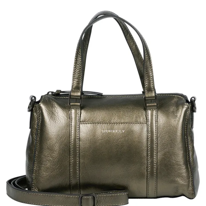 Schoudertassen|Handtassen>Burkely Creased Crystal Handbag gun metal