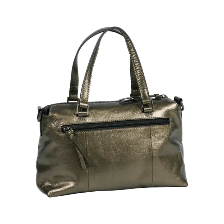 Schoudertassen|Handtassen>Burkely Creased Crystal Handbag gun metal