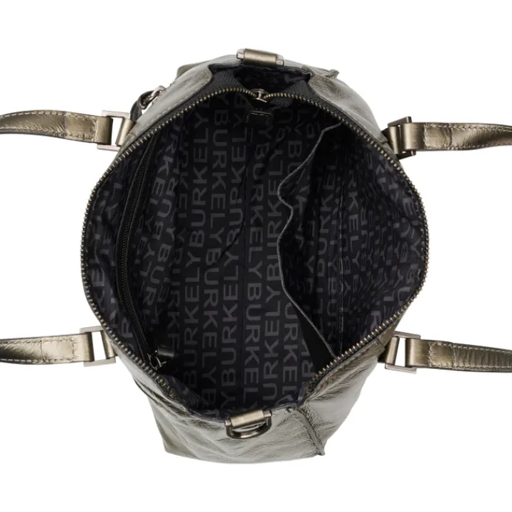 Schoudertassen|Handtassen>Burkely Creased Crystal Handbag gun metal