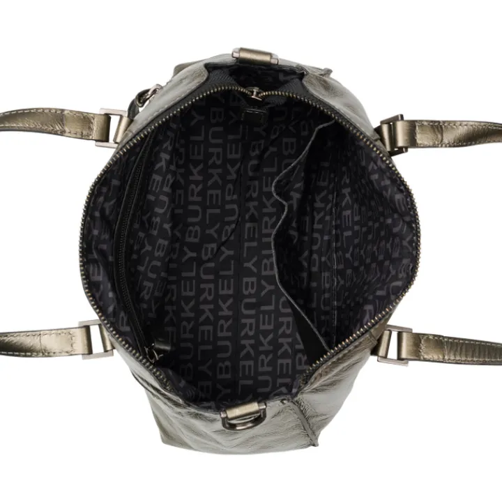 Schoudertassen|Handtassen>Burkely Creased Crystal Handbag gun metal