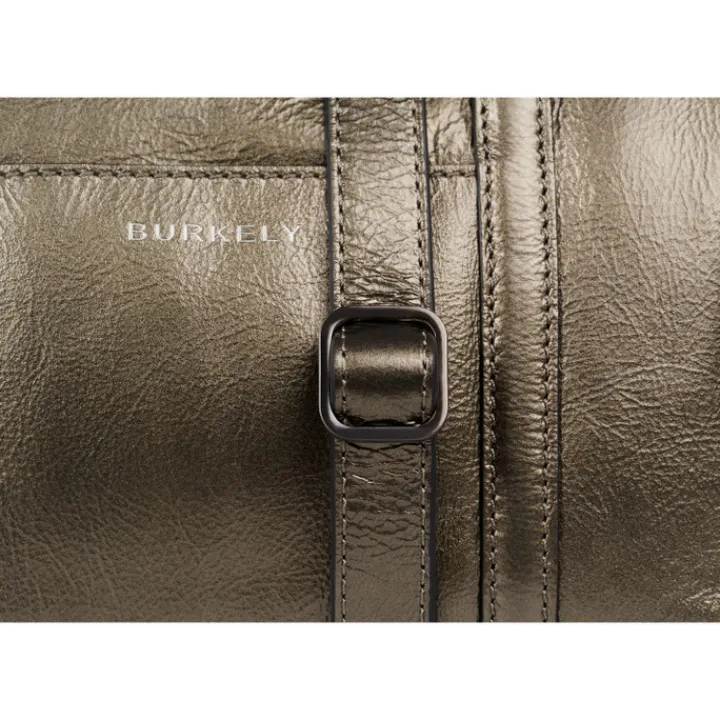 Schoudertassen|Handtassen>Burkely Creased Crystal Handbag gun metal