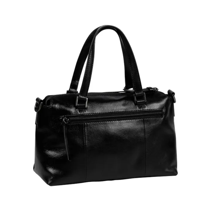 Schoudertassen|Handtassen>Burkely Creased Crystal Handbag black