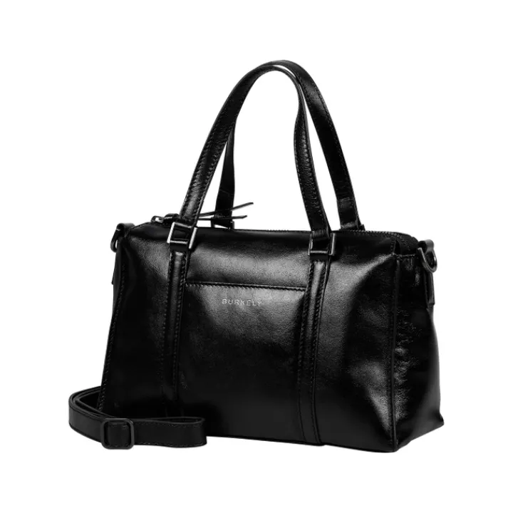 Schoudertassen|Handtassen>Burkely Creased Crystal Handbag black