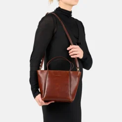Schoudertassen|Handtassen>Burkely Fine Florence Handbag chestnut