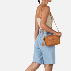 Schoudertassen|Crossbody>Burkely Just Jolie Camerabag cognac