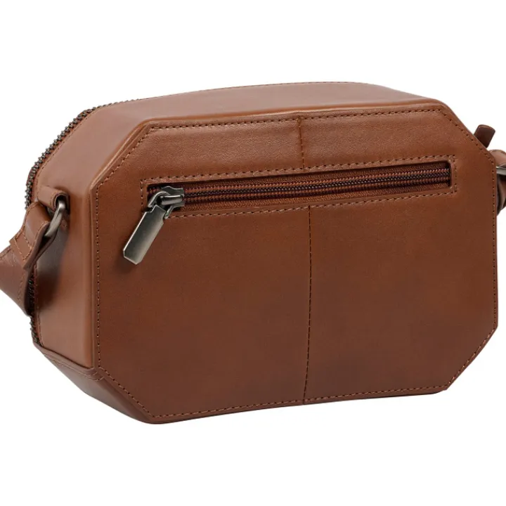 Schoudertassen|Crossbody>Burkely Nocturnal Nova Box Bag cognac