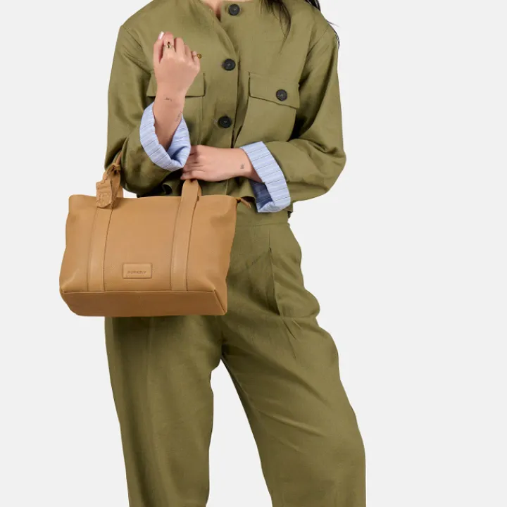 Laptop Schoudertassen|Leren Laptoptassen>Burkely Soft Skylar Handbag natural nude