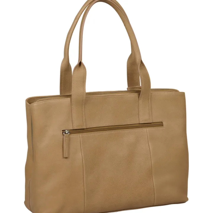 Laptop Schoudertassen|Leren Laptoptassen>Burkely Soft Skylar Handbag natural nude
