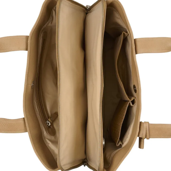 Laptop Schoudertassen|Leren Laptoptassen>Burkely Soft Skylar Handbag natural nude