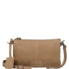 Schoudertassen|Crossbody>Burkely Soft Skylar Triple Pocket Zip cozy cognac