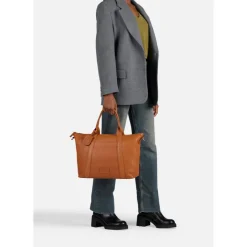15.6 Inch Laptoptassen|Laptop Schoudertassen>Burkely Soft Skylar Workbag 15.6" cozy cognac