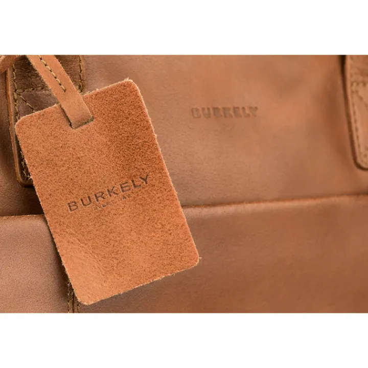 15.6 Inch Laptoptassen|Leren Laptoptassen>Burkely Vintage Doris Laptop Bag 15.6" cognac