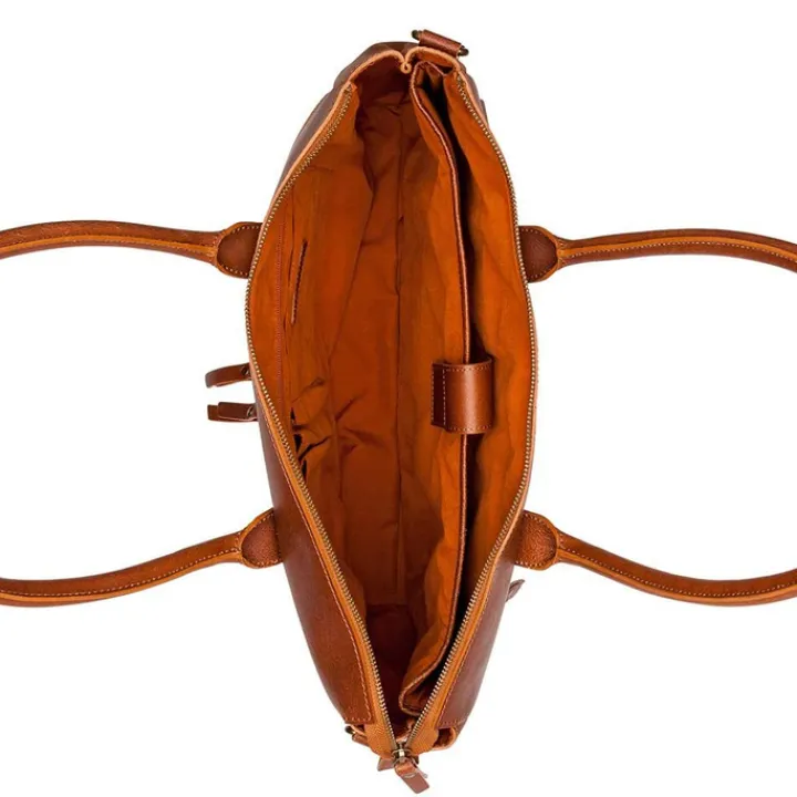 15.6 Inch Laptoptassen|Leren Laptoptassen>Burkely Vintage Doris Laptop Bag 15.6" cognac