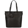 14 Inch Laptoptassen|Laptop Schoudertassen>Burkely Vintage Jade Laptopshopper 14" black