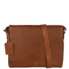 Schoudertassen|Crossbody>Burkely Vintage Juul Messenger Bag cognac