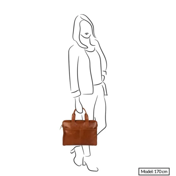 Aktetassen|Herentassen>Burkely Vintage Laptop Bag 15.6" cognac