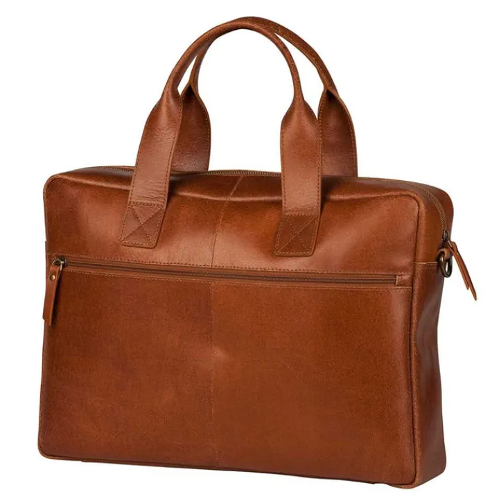 Aktetassen|Herentassen>Burkely Vintage Laptop Bag 15.6" cognac