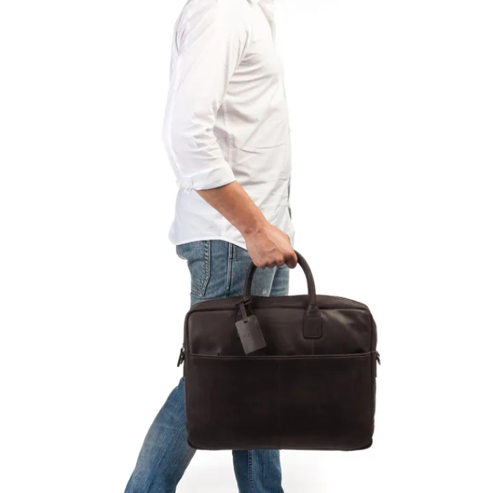 Aktetassen|Herentassen>Burkely Vintage Max Worker 17.3" brown