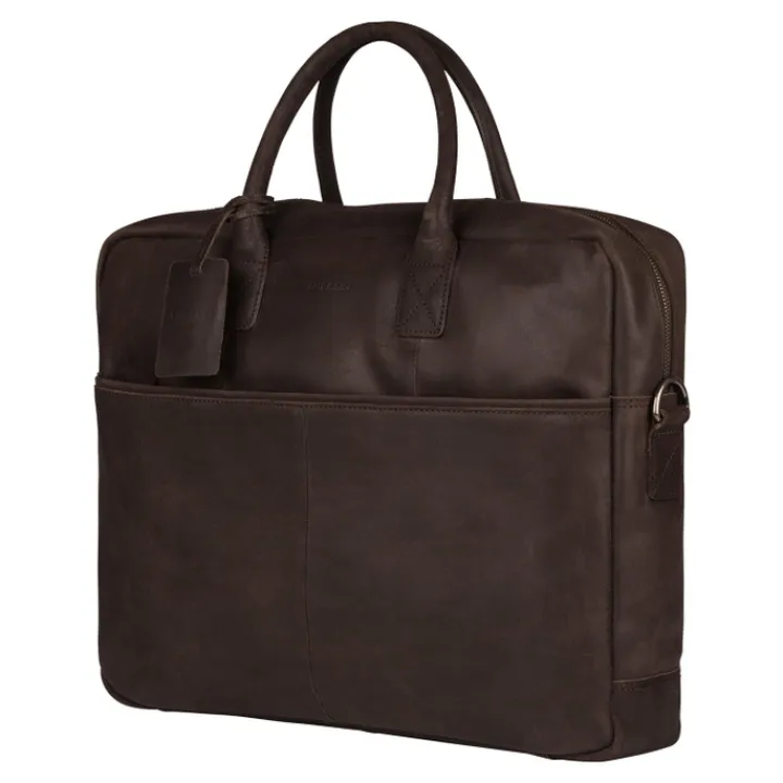Aktetassen|Herentassen>Burkely Vintage Max Worker 17.3" brown