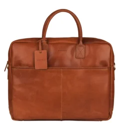 Aktetassen|Herentassen>Burkely Vintage Max Worker 17.3" cognac