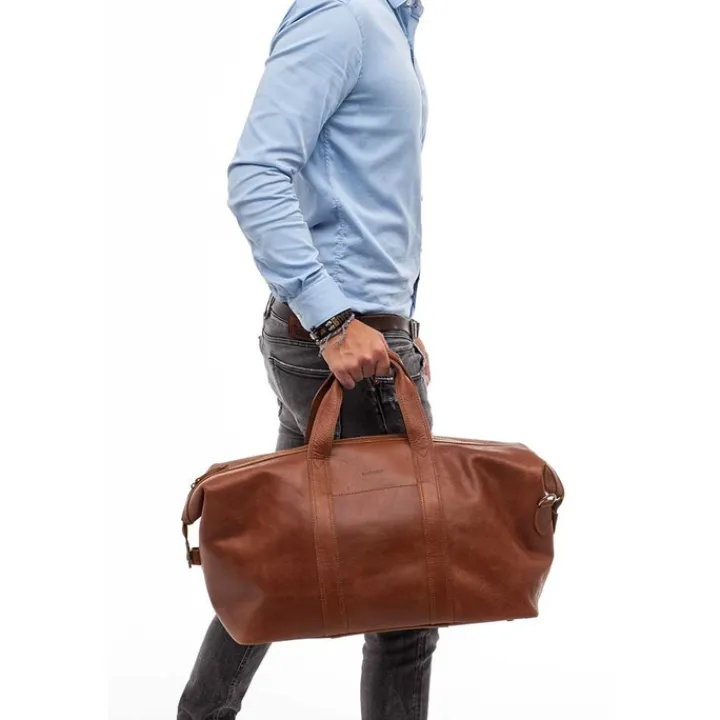 Handbagage Reistassen|Heren Reistassen>Burkely Vintage Sem Weekender cognac