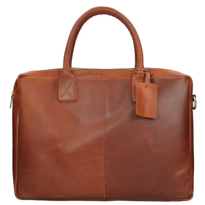 Aktetassen|Herentassen>Burkely Vintage Taylor Worker 15" cognac