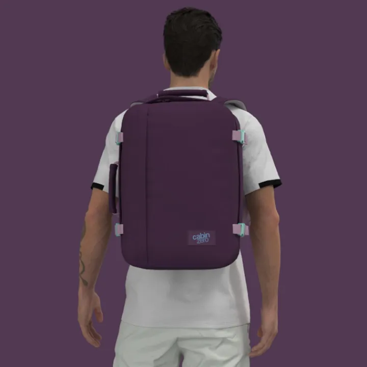 Daypack|Handbagage Reistassen>CabinZero Classic 36L Ultra Light Cabin Bag midnight purple