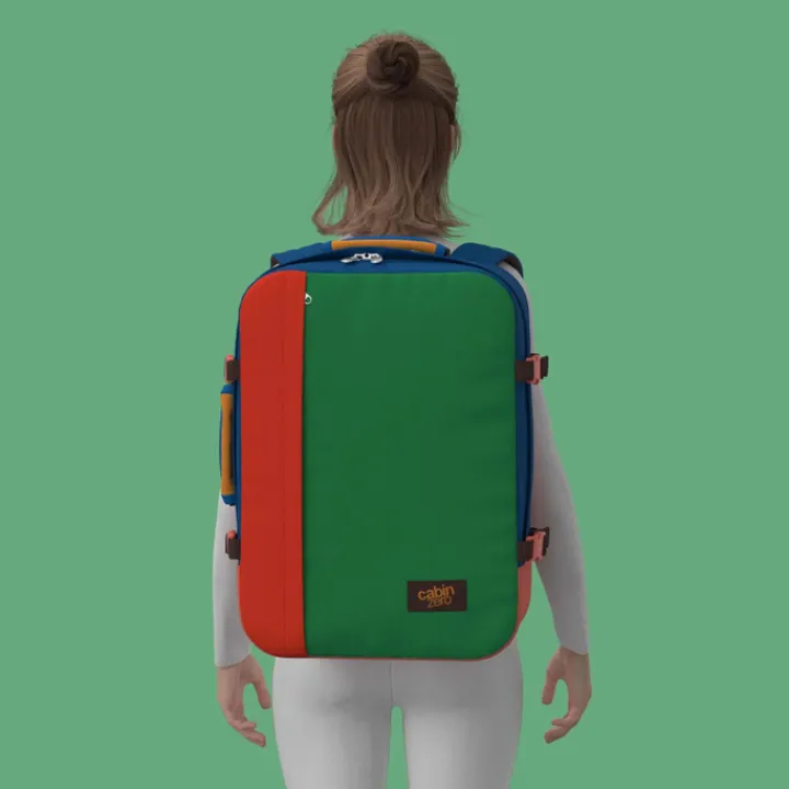 Grote Rugzakken|Heren Rugzakken>CabinZero Classic 44L Ultra Light Cabin Bag tropical blocks