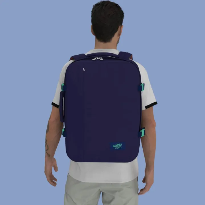 Grote Rugzakken|Heren Rugzakken>CabinZero Classic 44L Ultra Light Cabin Bag deep ocean