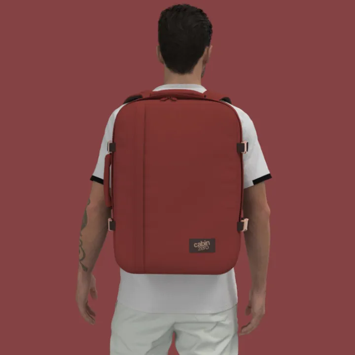Grote Rugzakken|Heren Rugzakken>CabinZero Classic 44L Ultra Light Cabin Bag sangria red