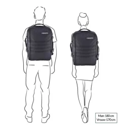 Handbagage Reistassen|Heren Reistassen>CabinZero Military 44L Lightweight Cabin Bag absolute black