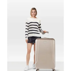 Reistrolleys|Reiskoffers>CarryOn Skyhopper 4 Wiel Trolley 78 champagne