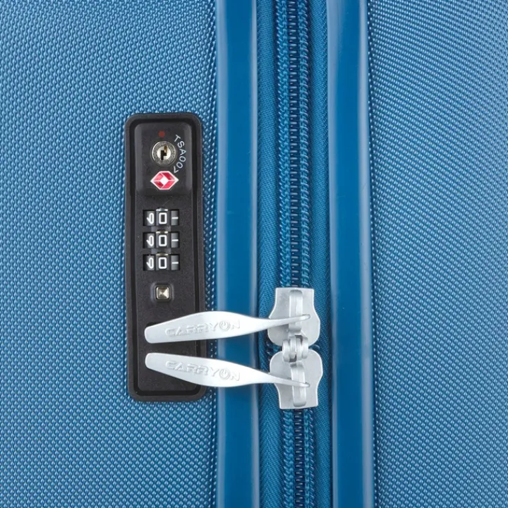 Transavia Trolleys|Klm Trolleys>CarryOn Skyhopper 4 Wiel Trolley 55 cool blue